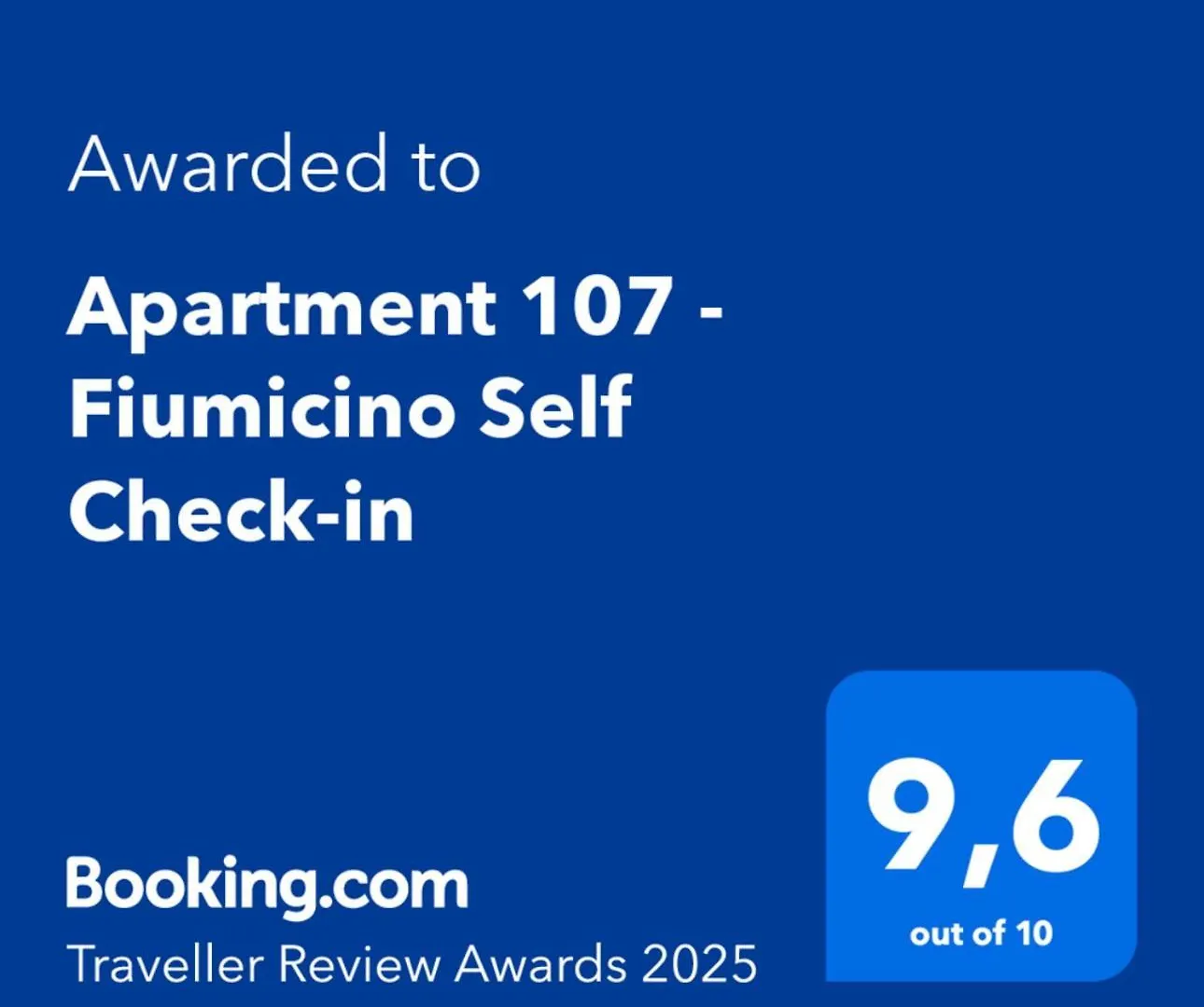 Apartment 107 - Roma Fiumicino